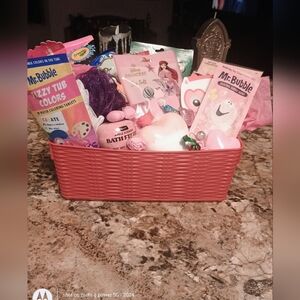 Girls Custom Gift Basket Filled With Goodies Birthday Christmas